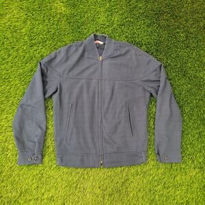 Vintage 60s Shanhouse Ribbed Bomber Style Jacket S/M 20x24 USA Serval Zipper